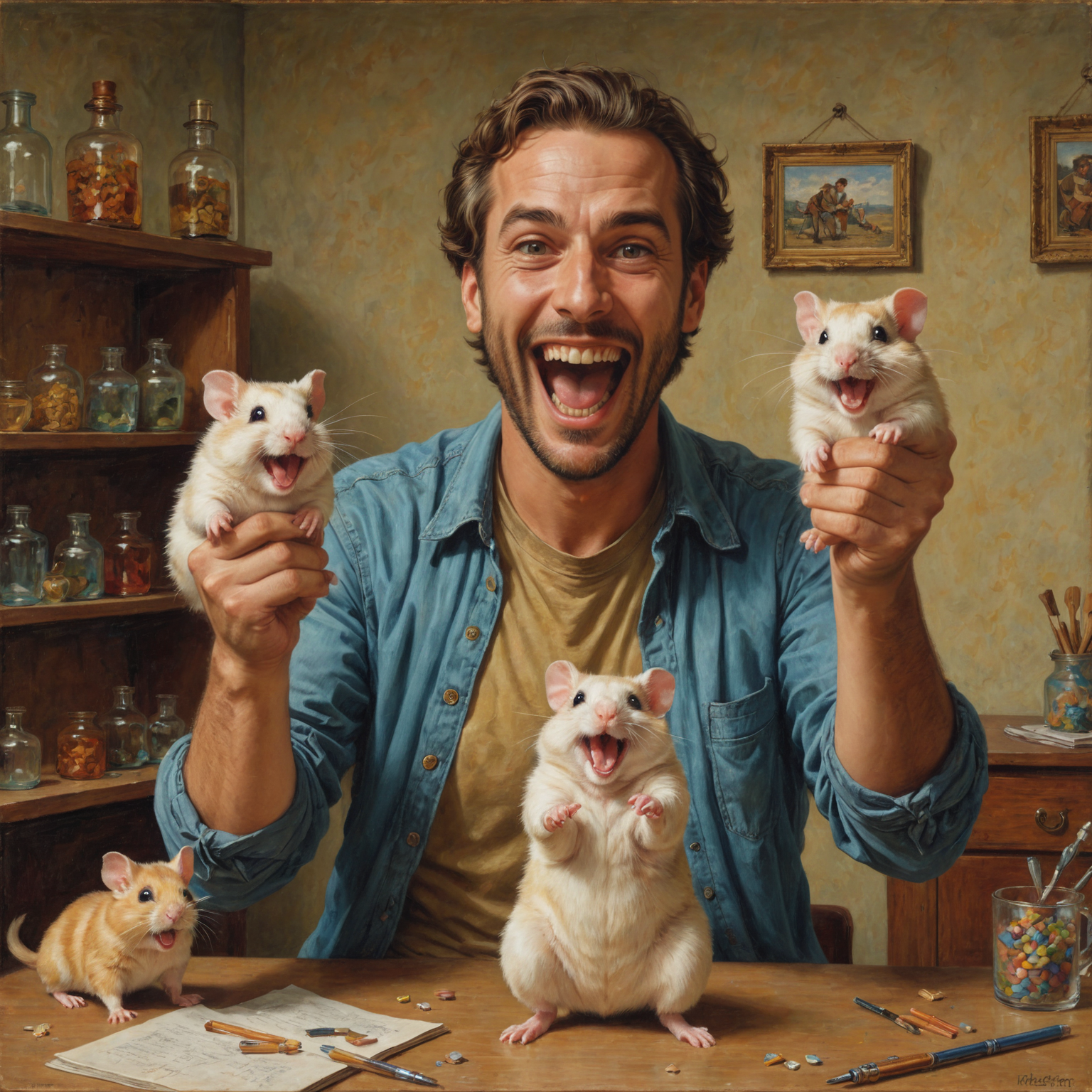 20240307165809 3686532182 by Kurzgesagt and Mort Kunstler,chalksketch, full color_lora_ChalkSketchXL_0.85_, ,, ,man holding up two cute hamsters while lau.png